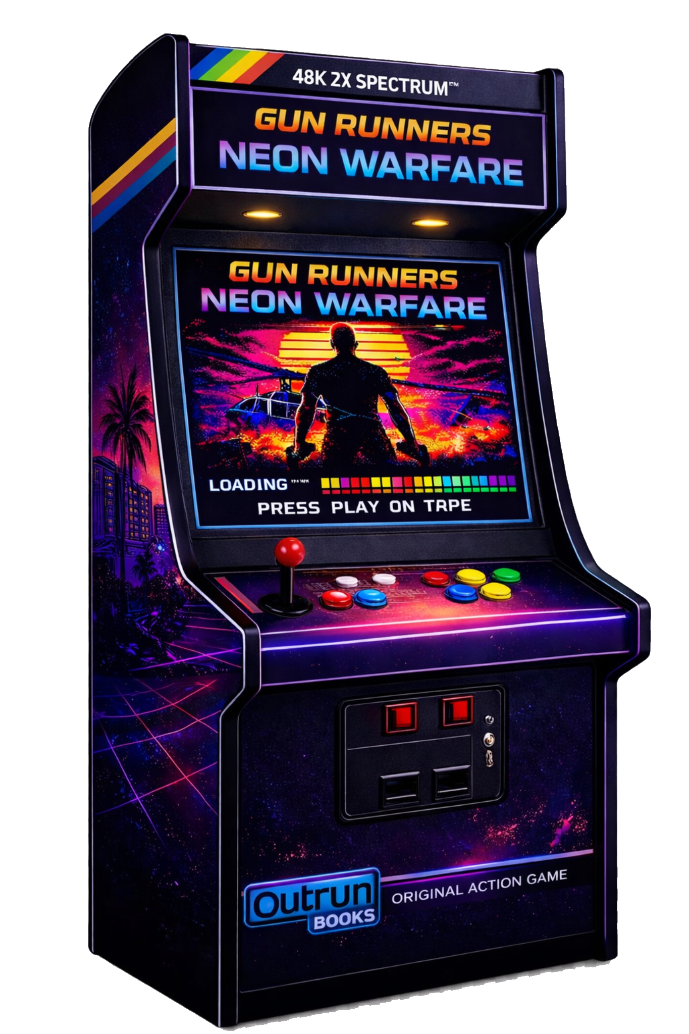 Gun Runners: Neon Warfare arcade cabinet