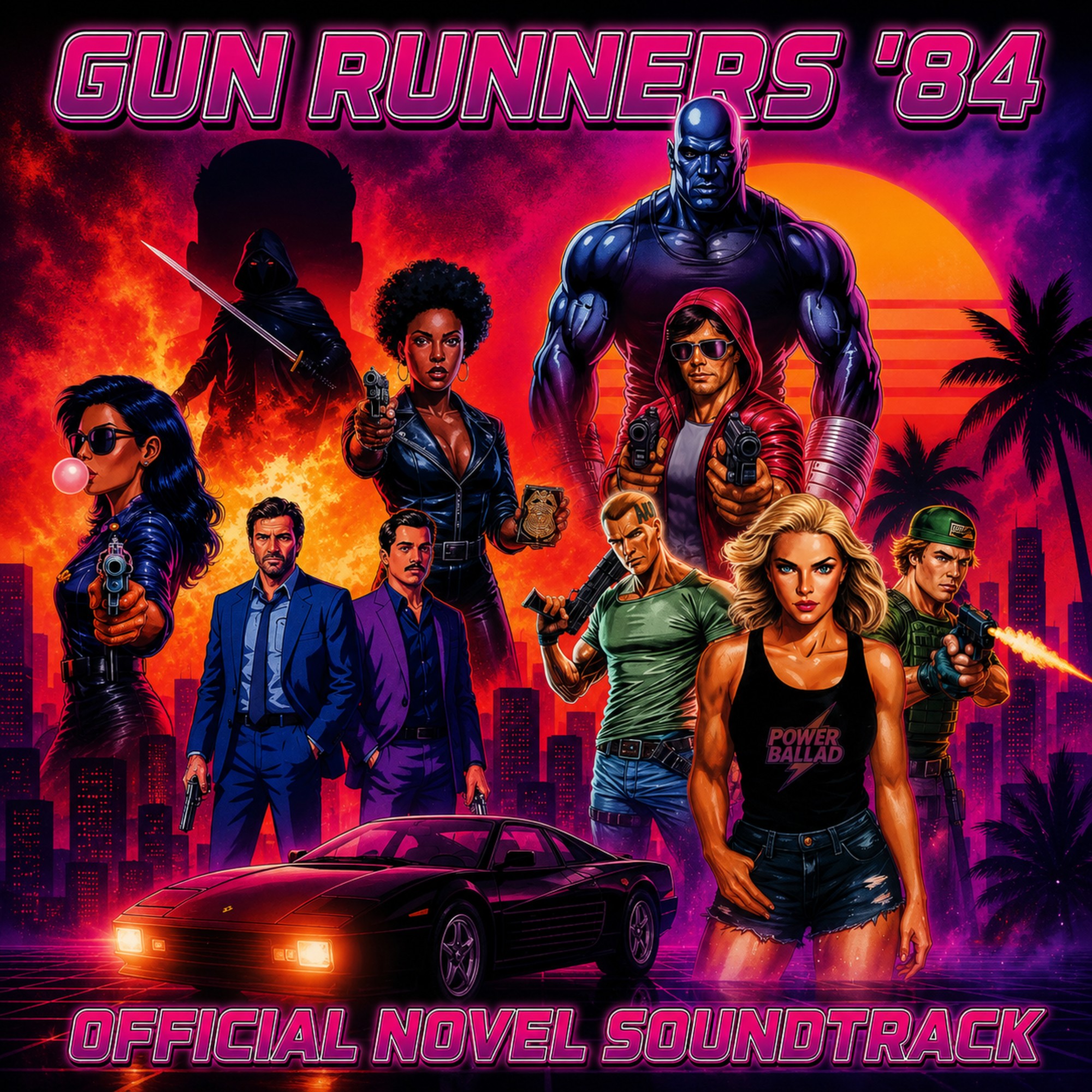 Gun Runners '84—Official Novel Soundtrack cover art