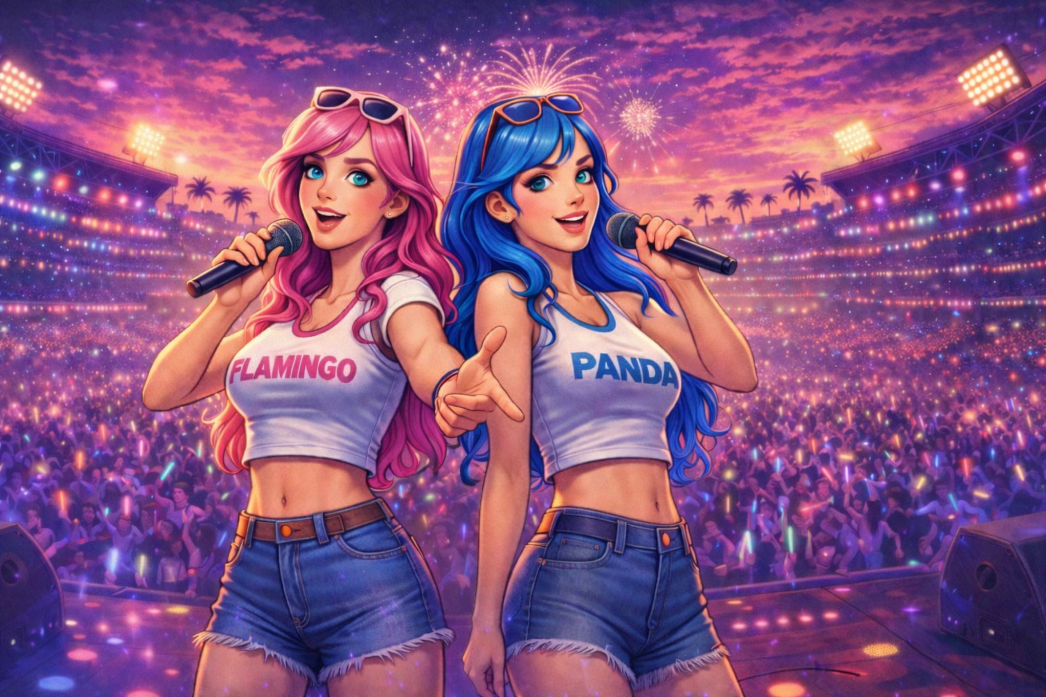 Flamingo Panda header art